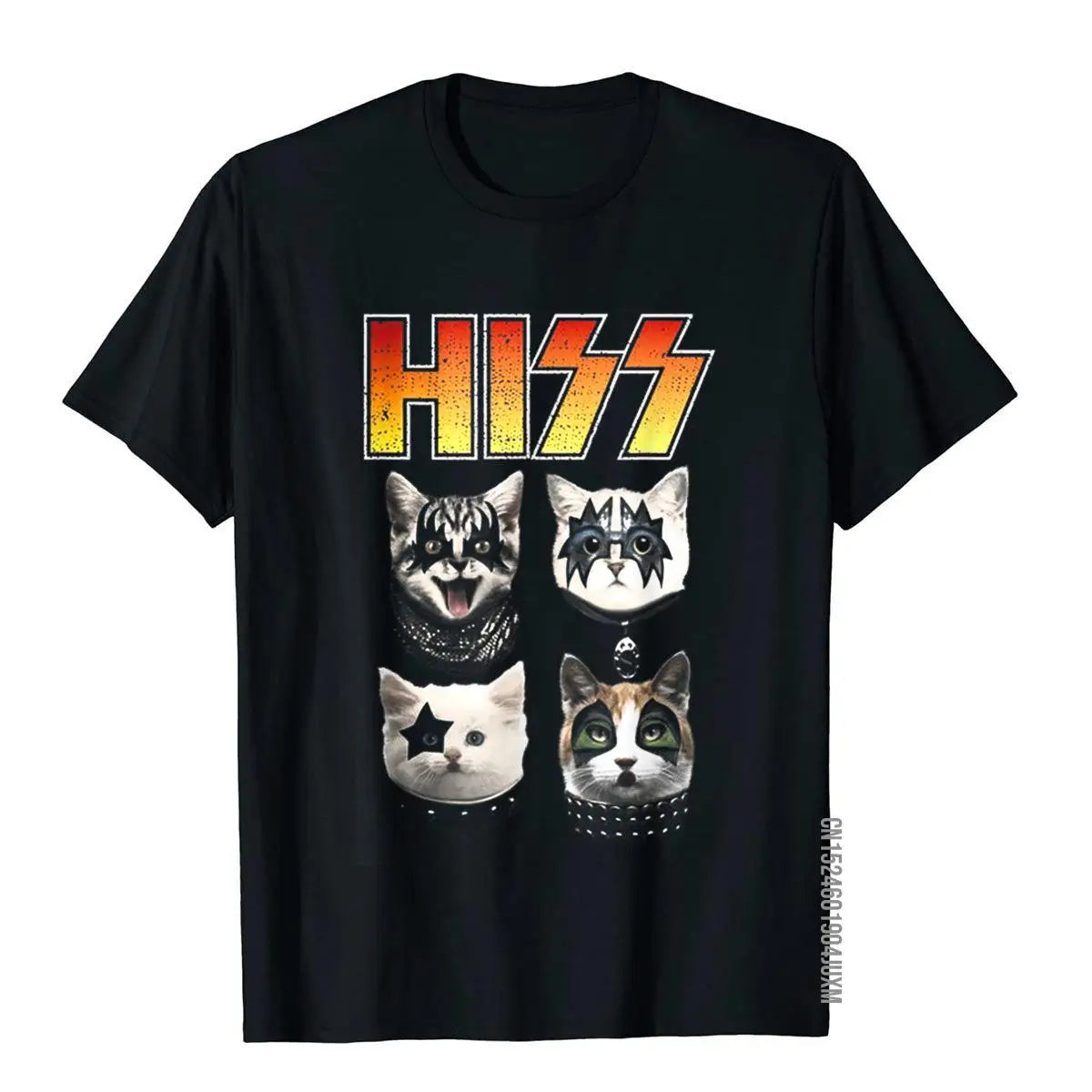 HISS Cat Rock Band T-Shirt – Funny Cat Lover Tee