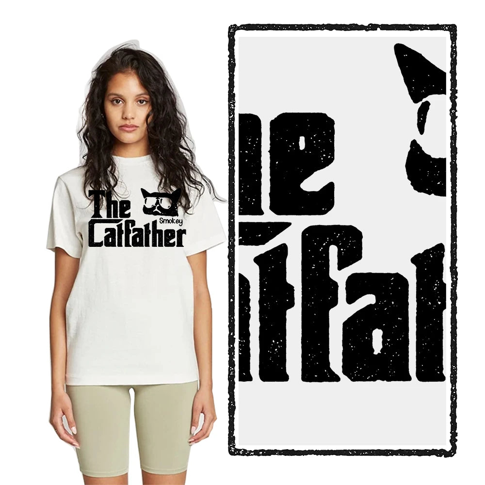The Catfather T-Shirt | Funny Godfather Cat Parody Tee | 100% Cotton Unisex