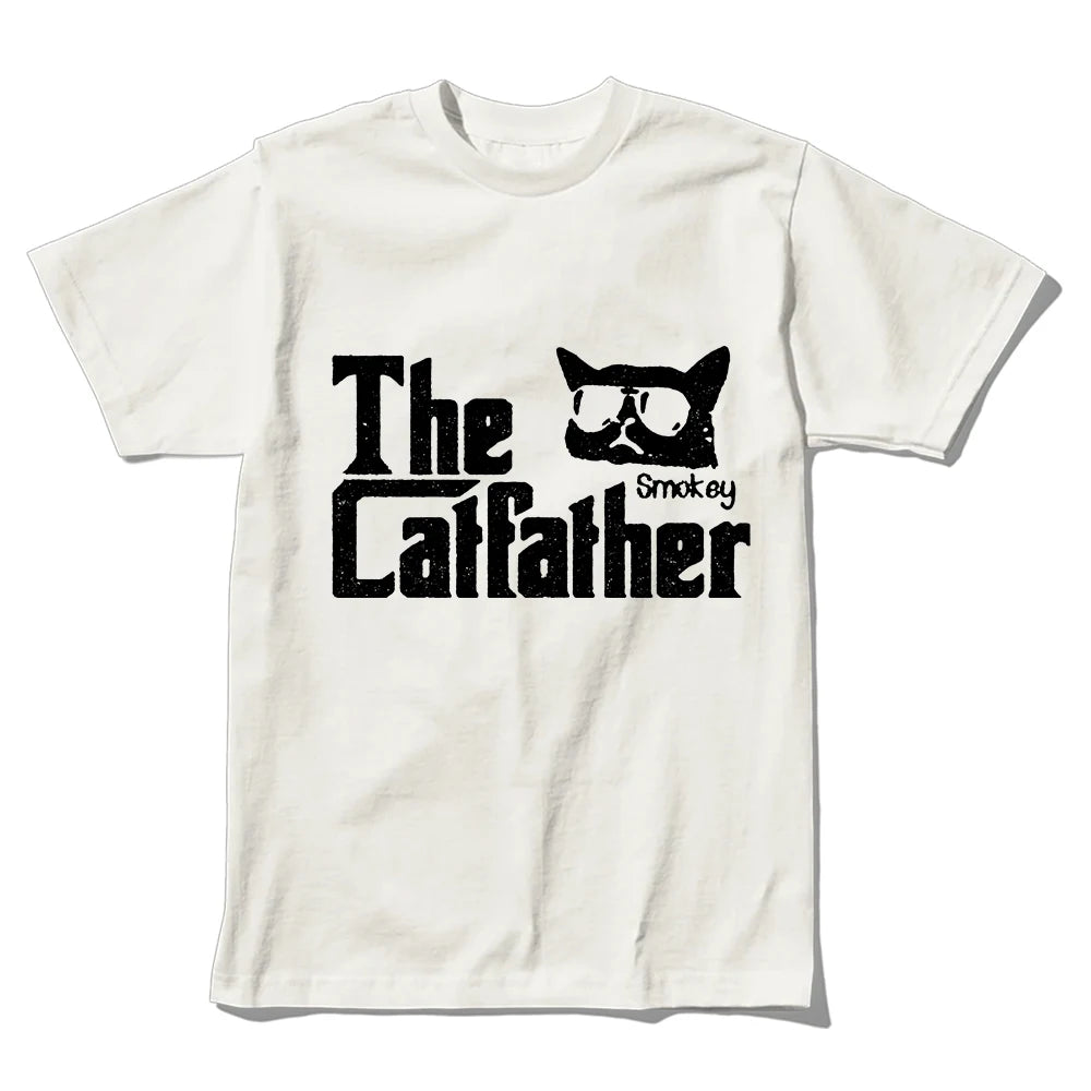 The Catfather T-Shirt | Funny Godfather Cat Parody Tee | 100% Cotton Unisex