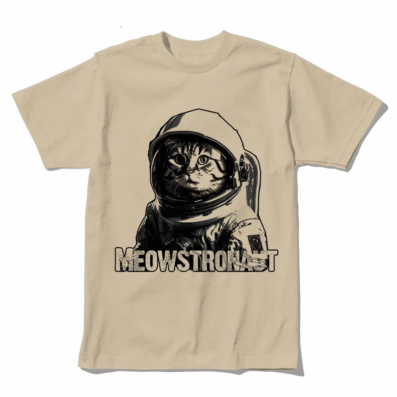 Astronaut Cat Graphic T-Shirt | Unisex Cotton Tee