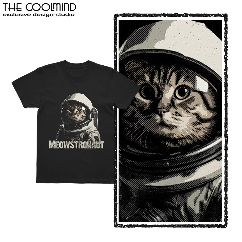 Astronaut Cat Graphic T-Shirt | Unisex Cotton Tee