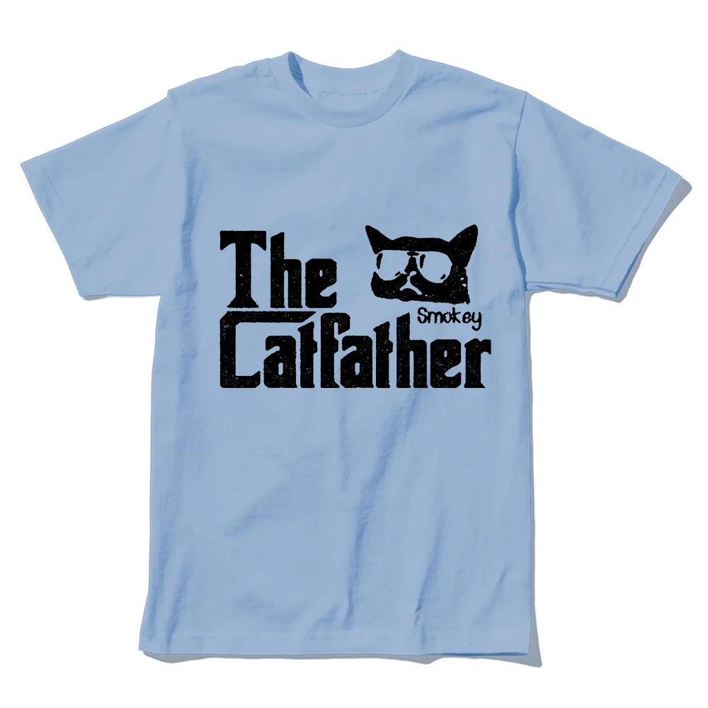 The Catfather T-Shirt | Funny Godfather Cat Parody Tee | 100% Cotton Unisex