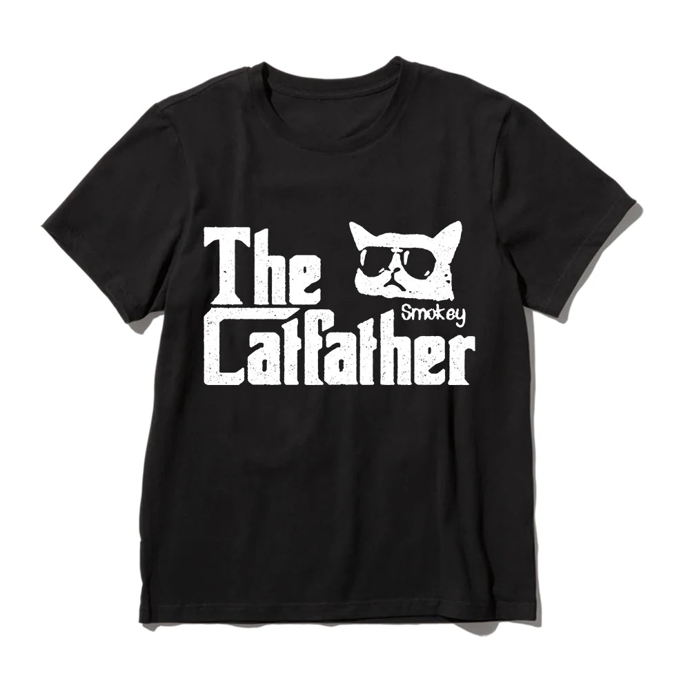 The Catfather T-Shirt | Funny Godfather Cat Parody Tee | 100% Cotton Unisex