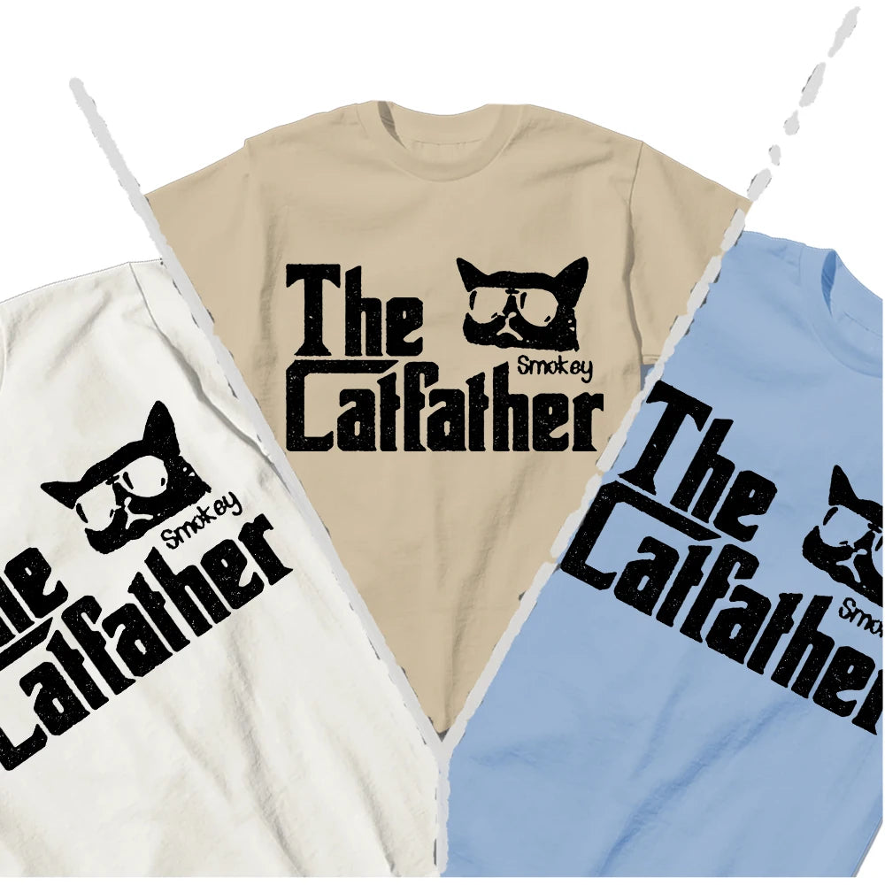 The Catfather T-Shirt | Funny Godfather Cat Parody Tee | 100% Cotton Unisex