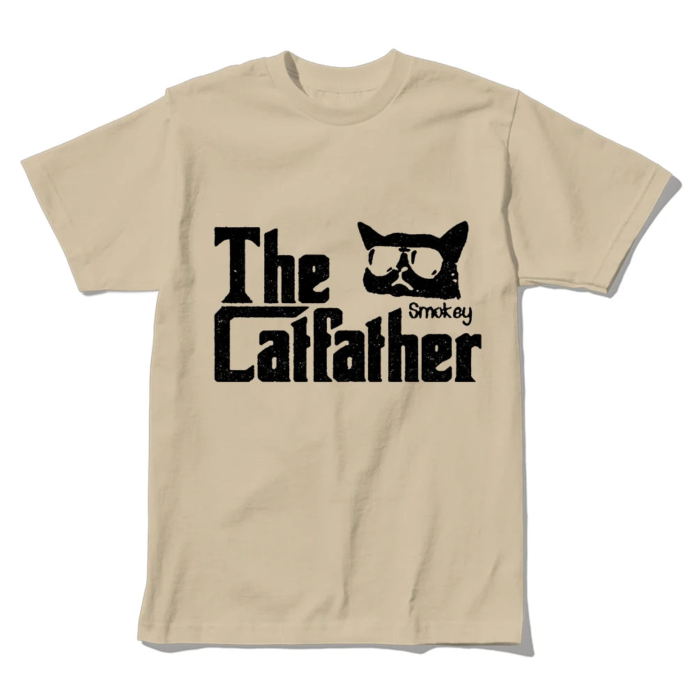 The Catfather T-Shirt | Funny Godfather Cat Parody Tee | 100% Cotton Unisex