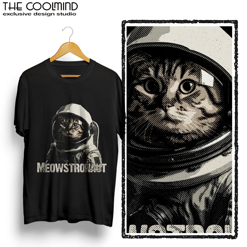 Astronaut Cat Graphic T-Shirt | Unisex Cotton Tee