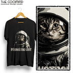 Astronaut Cat Graphic T-Shirt | Unisex Cotton Tee