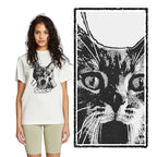 Shocked Cat Graphic T-Shirt | Funny "SHOCK" Cat Meme Tee | 100% Cotton Unisex
