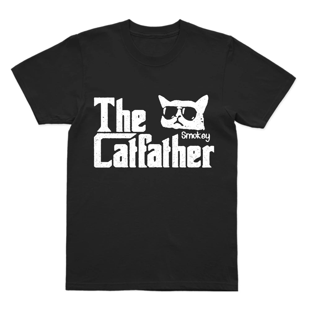 The Catfather T-Shirt | Funny Godfather Cat Parody Tee | 100% Cotton Unisex