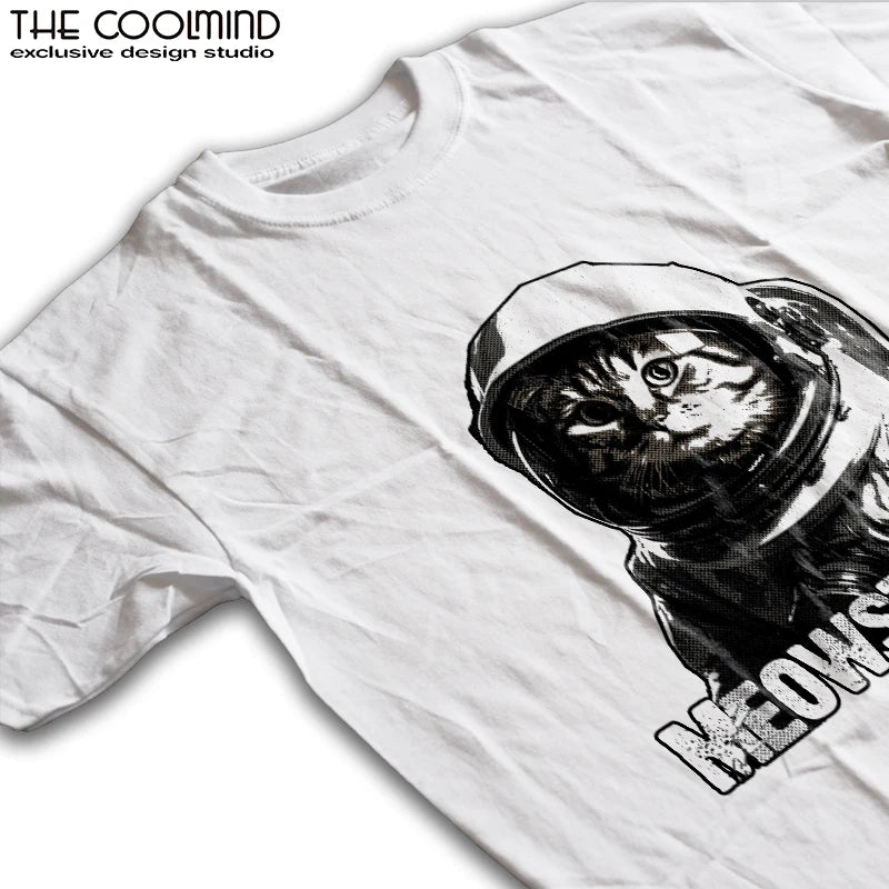 Astronaut Cat Graphic T-Shirt | Unisex Cotton Tee
