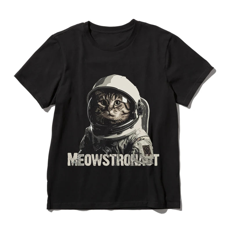 Astronaut Cat Graphic T-Shirt | Unisex Cotton Tee