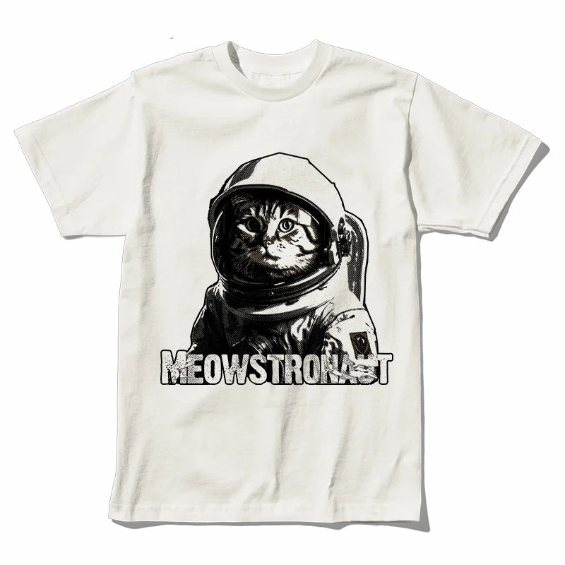 Astronaut Cat Graphic T-Shirt | Unisex Cotton Tee