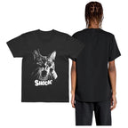 Shocked Cat Graphic T-Shirt | Funny "SHOCK" Cat Meme Tee | 100% Cotton Unisex