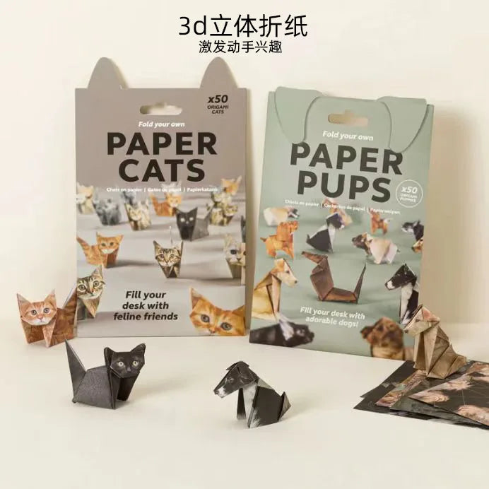 Fold Your Own Cat Origami Kit