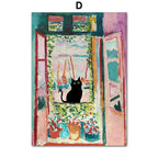 Masters & Cats Fine Art Canvas Print X | Matisse Monet Van Gogh Inspired