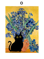 Masters & Cats Fine Art Canvas Print XII | Matisse Monet Van Gogh Inspired