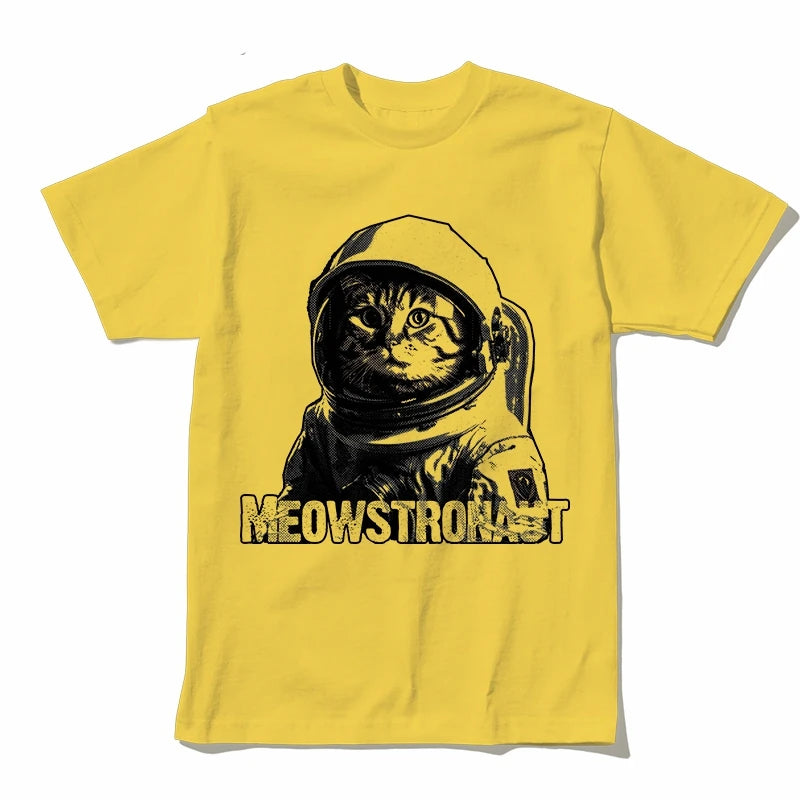 Astronaut Cat Graphic T-Shirt | Unisex Cotton Tee