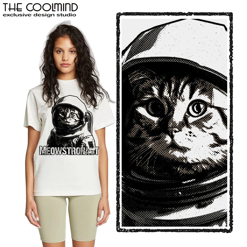 Astronaut Cat Graphic T-Shirt | Unisex Cotton Tee