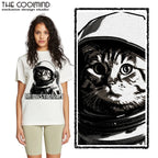 Astronaut Cat Graphic T-Shirt | Unisex Cotton Tee