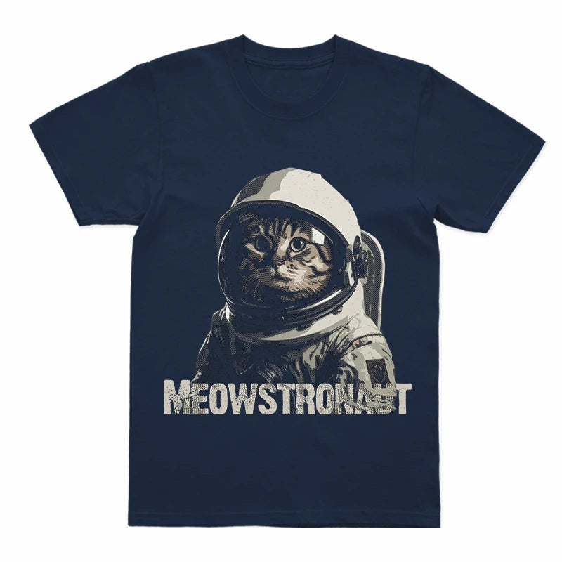Astronaut Cat Graphic T-Shirt | Unisex Cotton Tee