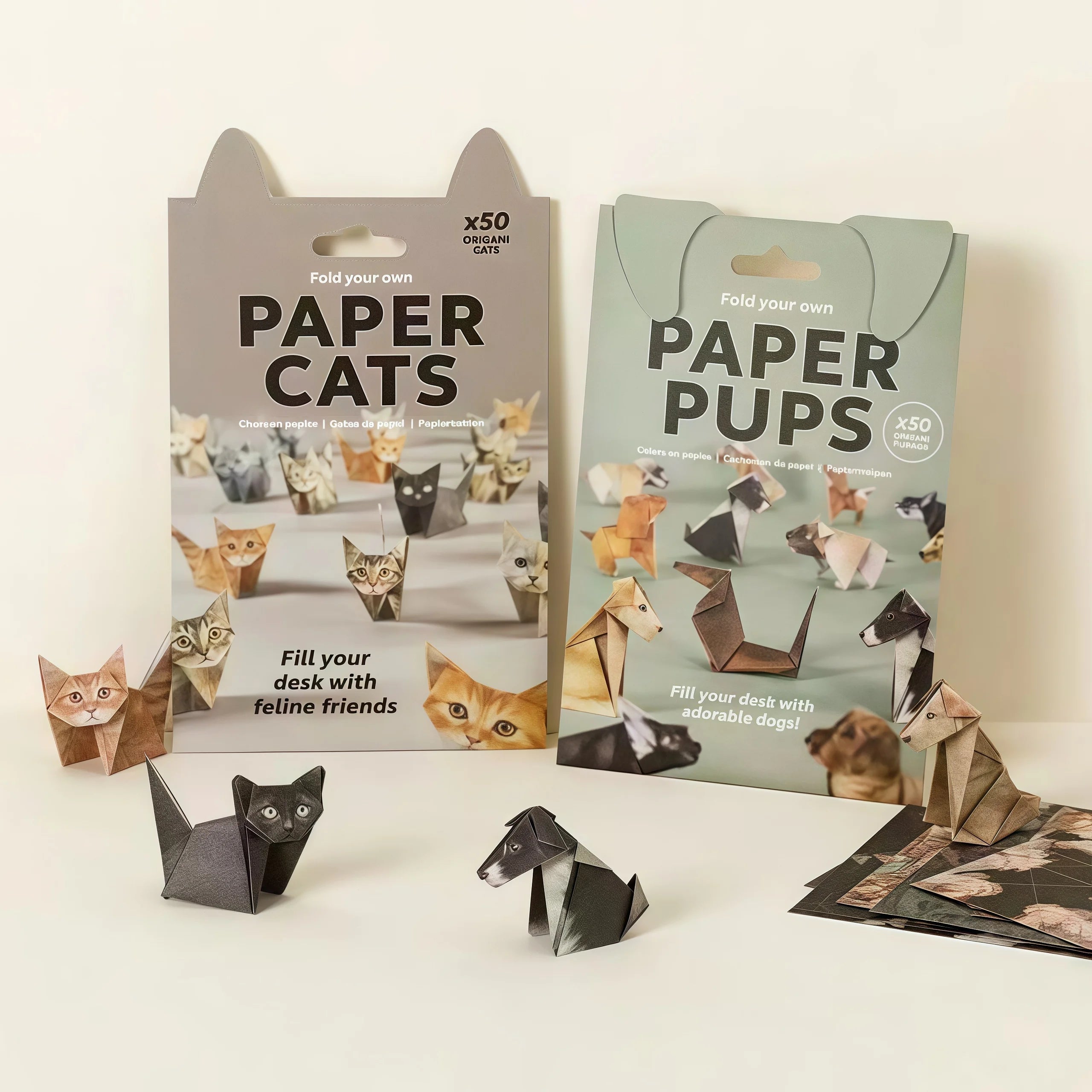 Fold Your Own Cat Origami Kit