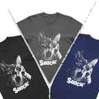 Shocked Cat Graphic T-Shirt | Funny "SHOCK" Cat Meme Tee | 100% Cotton Unisex