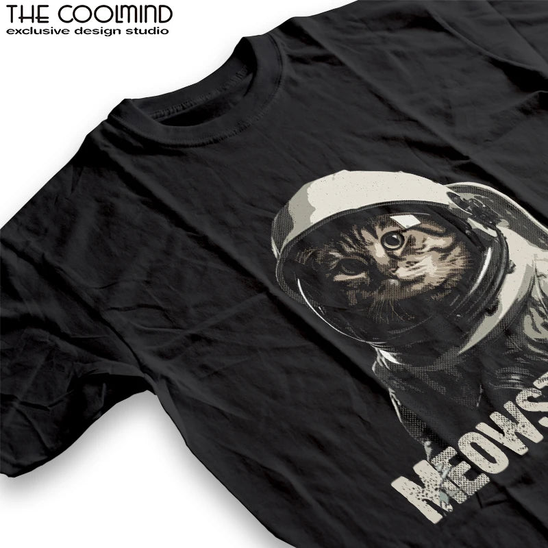 Astronaut Cat Graphic T-Shirt | Unisex Cotton Tee