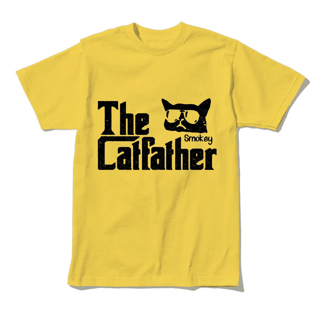 The Catfather T-Shirt | Funny Godfather Cat Parody Tee | 100% Cotton Unisex