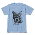 Shocked Cat Graphic T-Shirt | Funny "SHOCK" Cat Meme Tee | 100% Cotton Unisex