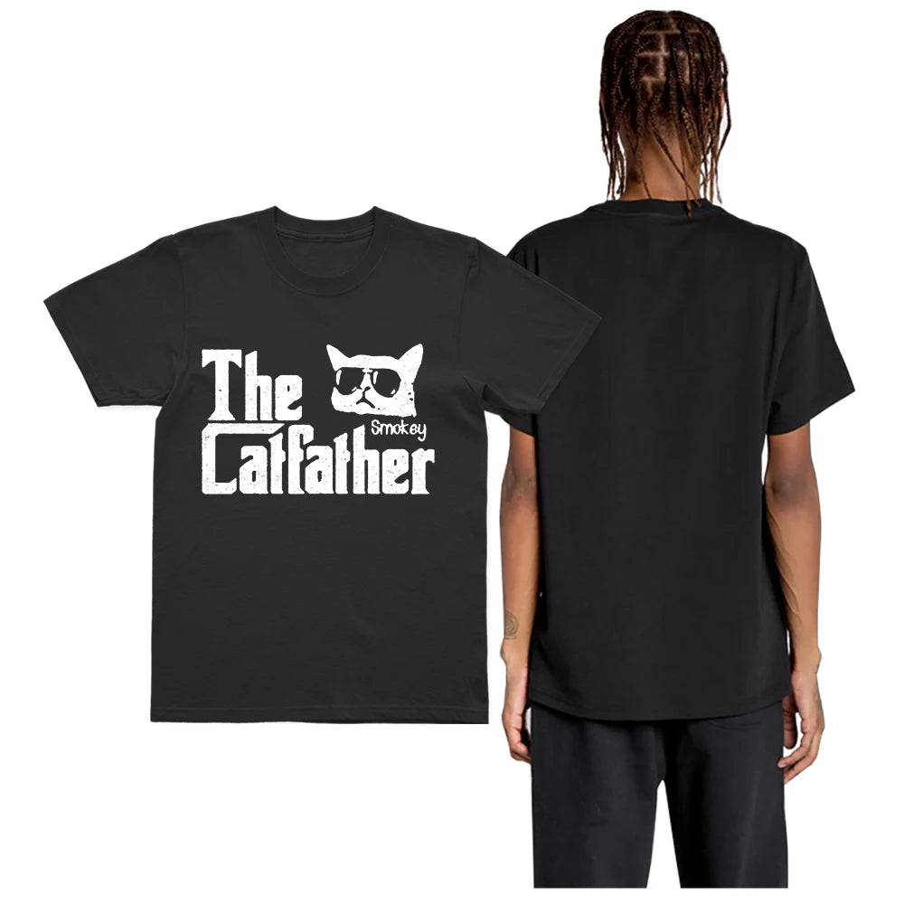 The Catfather T-Shirt | Funny Godfather Cat Parody Tee | 100% Cotton Unisex