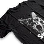 Shocked Cat Graphic T-Shirt | Funny "SHOCK" Cat Meme Tee | 100% Cotton Unisex